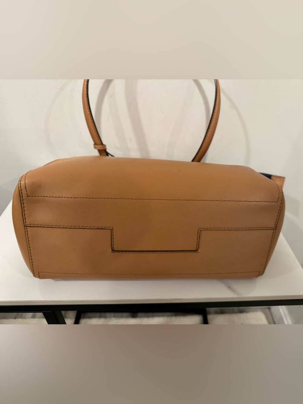 Tory Burch Parker Tan Leather Tote - Picture 8 of 14